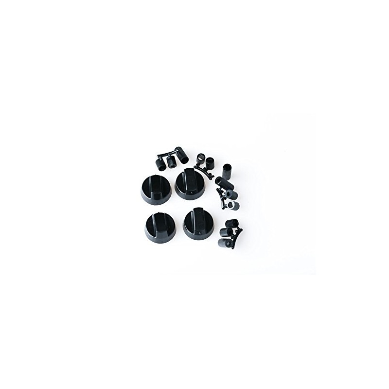 Rotary Knob Set Knob Switch Toggle Set 4 Pieces Black