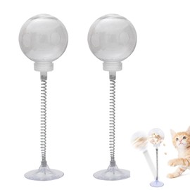 2 Stück Wackelndes Hundeleckerli Spielzeug,Leckerli Spielzeug Hund,Fördern Gesunde Essgewohnheiten und Geistige Anregung (Transparente Farbe)