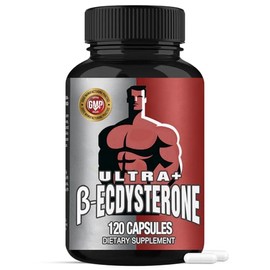 Beta-Ecdysterone, 1200 mg, 98% High Purity Ecdysterone Supplement, High Dose, Vegan, No Additives, 120 Capsules