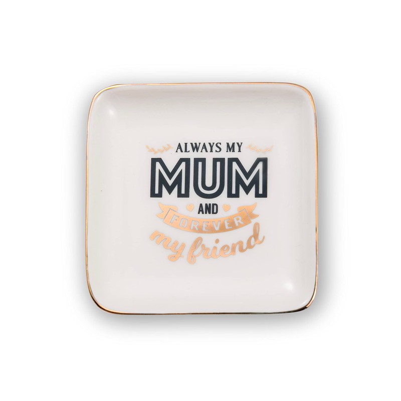 Always My Mum Forever My Friend Ceramic Trinket Tray Sentimental