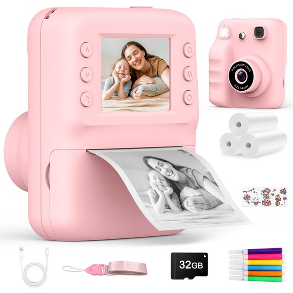 Yidoroye Children's Camera Instant Camera Toy from 3-6 Years 2.4