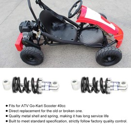 Amortiguador de choque trasero, 2 piezas 125 mm 750LBS Amortiguador de choque trasero para ATV Go-Kart Scooter 49cc