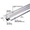 M-D Building Products 06155 36 in. Silver Aluminum U-Shape Screw-on