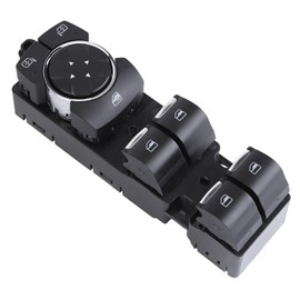 Power Master Window Switch JC3Z-14529-CA for Ford F-250 F-350 F-350 F-450 F-550 F-Series 2018 2019 2020 2021 2022 Front Left Drive Side Super Duty Master Power Window Switch 622A1-6HH0A