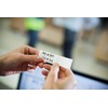Brother FLe-2511 Labelling Tape Cassette, Flag Tape, Black on White,