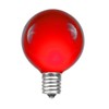 Novelty Lights 25 Pack G40 Red Outdoor Globe Bulbs, Light