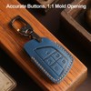 OLLEN Genuine Leather Key Fob Cover 2021-2025, Fit for GMC