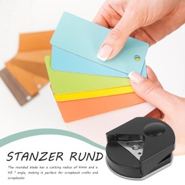 Round Corner Cutter, Round Corner Punch, Corner Cutter Round, Rounding Cutter, Corner Punch Kadomar, Laminator Tool Craft Paper Punch Cardstock Photo Card, Specialized Paper Round Corner Punch