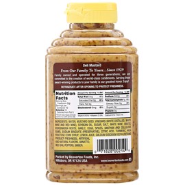 Beaver Deli Mustard, 12.5 Ounce Squeeze Bottle