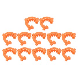 YOKIVE 5 Pcs Joint Clip, Lab Plastic Clips | Fixing Glass Instruments, Great for 40/35mm and 40/50mm Glass Taper Joint Laboratory Connector (Orange)