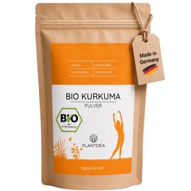 PlantDEA, Organic Turmeric Powder (500 g), 100% Organic Turmeric Powder, Finely Ground, Vegan & No Additives, For Drinks, Smoothies & Kitchen