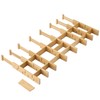FILWH Bamboo Drawer Dividers with Inserts kitchen drawer organizer Adjustable