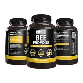 Pure Original Ingredients Bee Propolis (365 Capsules) No Magnesium or Rice Fillers, Always Pure, Lab Verified