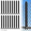 20 Pack 1-3/8'' Chain Link Fence Extension, 17'' Fence Extension