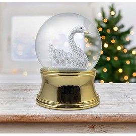 100mm Gold Swan Water Globe by The San Francisco Music Box Company