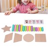 Wooden Tower Stacking Game Wooden Montessori Building Blocks Educational Desktop