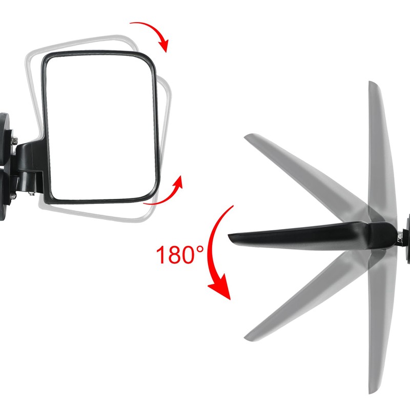SUNPIE Side Mirror for Tractor Wide View Magnetic Mirrors Compatible