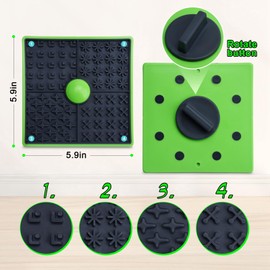 ChengFu Lick Mat for Dogs Crate, Lick Mat for Dog, Dog Peanut Butter Lick Pads, Crate Training Aids for Puppies Slow Food Licking Pad(1 Pack)