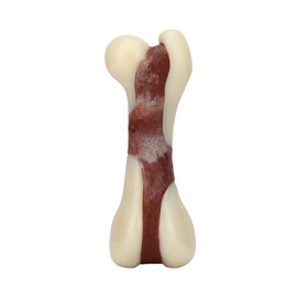 Indestructible Dog Chew Toys for Aggressive Chewers, Tikaton Real Beef Flavor Durable Dog Teething Chew Toys Bones for Large / Medium / Small Puppies