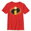 Fifth Sun Incredibles Logo Boy's Solid Crew Tee, Red, Small