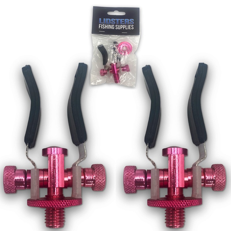 2 LIDSTERS CARP FISHING ALUMINIUM SUPER LITE ADJUSTABLE BUTT ROD