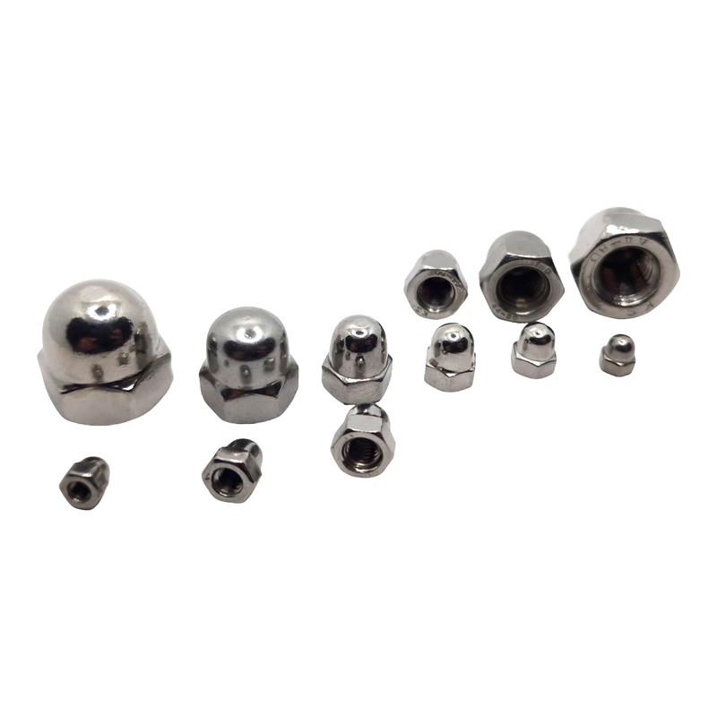 M6 Dome Nuts Marine Grade Acorn Style in A4 Stainless