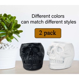 dgudgu Match Holder With Striker White and Black Skull Match Cloche Matches In A Jar With Striker Match Striker Jar Matches Decorative For Men Gift Boy Friend Gift