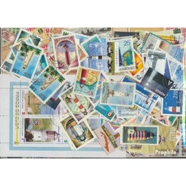 Designs 100 Different Lighthouses Stamps (Stamps for Collectors) Lighthouses