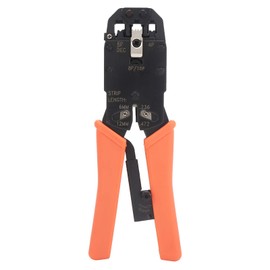 Crimp Pliers, Crimp Pliers 8P/6P/4P Ports, Ferrules Crimping Tool, Wire Crimping Tool, Ratcheting Wire Crimper for RJ10, Tools