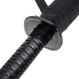 Timiwis Samurai Umbrella Creative Semi-Automatic Katana,Gifts For Cosplay Decoration. Windproof Outdoor Umbrella.Sun Protection Umbrella Black. (16 Bone)