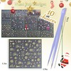 U-Shinein 10 Sheet Christmas Nail Stickers, Christmas Nail Art Stickers