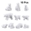 Toyvian Miniature Resin Animals DIY Fairy Garden Dollhouse Decoration Polar