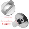 YUENPUN 15 PCS 6MM Gas Hob Switch Knobs, 0 Degree