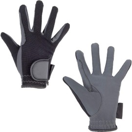 HKM 4057052271922 Prince Riding Gloves Grey/Black XS