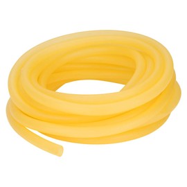 stonylab Rubber Tubing, Pure Latex Amber Tubing Natural Rubber Tube with 14 mm OD 10 mm ID Highly Elastic and Strong, 10 Meter