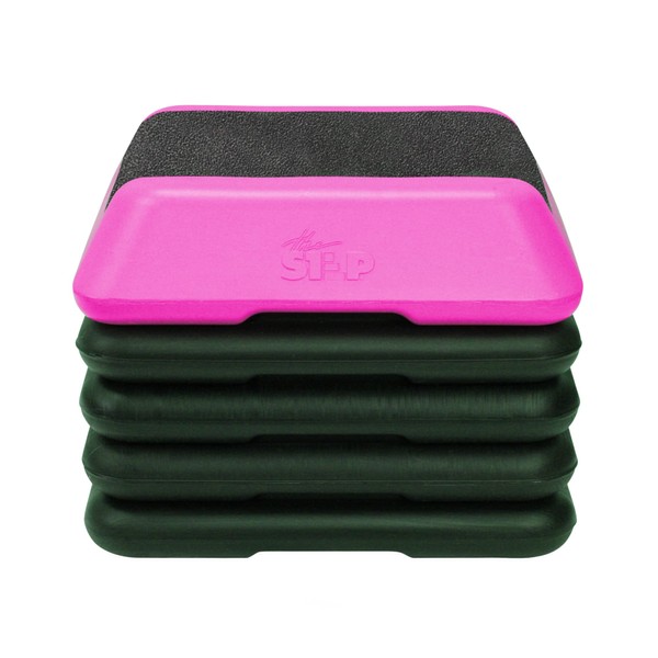 The Step Adjustable High Step Aerobic Platform with 4 Risers,