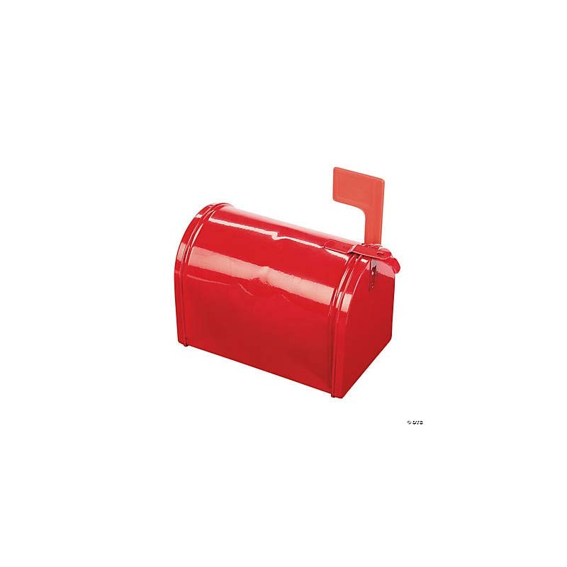 Fun Express Red Tinplate Mail Box - Kids Craft Activity
