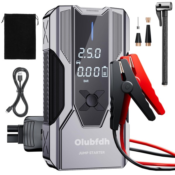 Olubfdh Starthilfe Powerbank für pkw 4000A 12V (Bis Zu 7,0L
