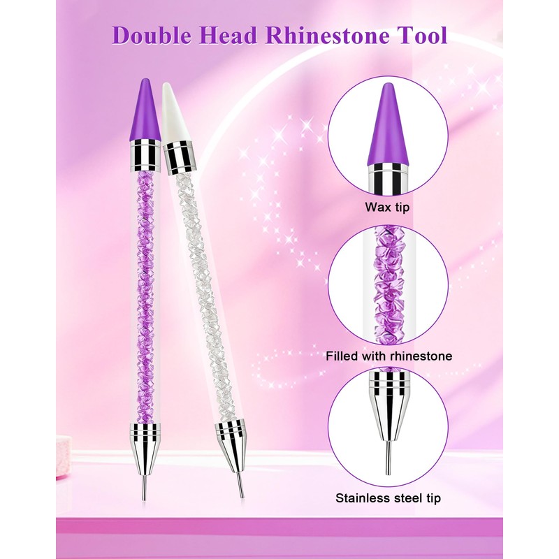 Rhinestone Picker Tool, Wax Pencil for Rhinestones Tool, Dual-ended DIY