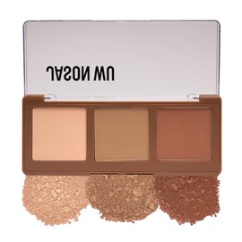 Jason Wu Sunlight Bronzer Trio – Vegan & Cruelty-Free – 3-Pan Warm Bronzer Palette – Matte Finish for Sun-Kissed Glow – Natural Contour, Radiant Complexion – 0.53 oz (15g)