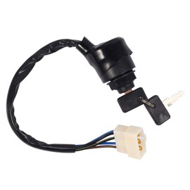 JJFENG 27005-0011 Ignition Switch with Key for Kawasaki Mule 4000 4010 600 610 Replaces 27005-1191 27005-1146