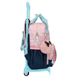 Enso Girl's Bonjour Luggage Messenger Bag, rose, Backpack 28 + Trolley