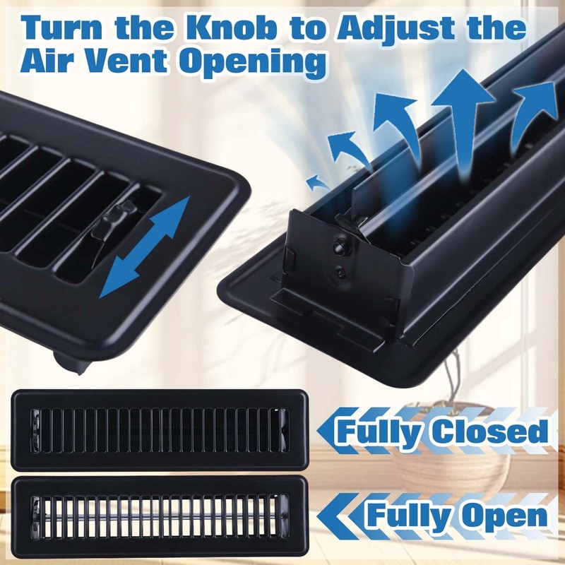 LEONTOOL 2" x 12" Floor Register Vent Heavy Duty Steel