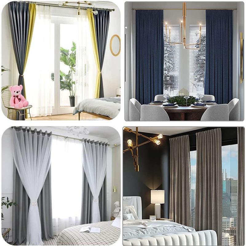 4 Pack Curtain Tie Backs, Magnetic Curtain Tiebacks,Modern Curtain Holdbacks,