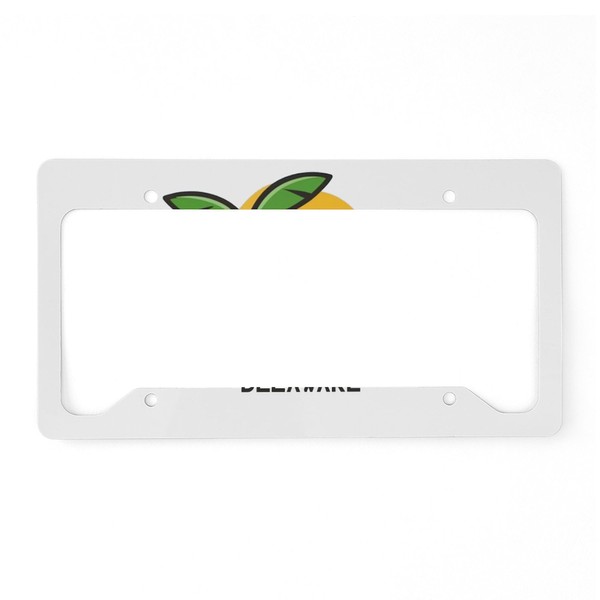 CafePress Delaware Slaughter Beach Aluminum License Plate Frame, License Tag