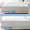YUGYVOB Full Size Mattress Topper - 600GSM Extra Thick Cooling