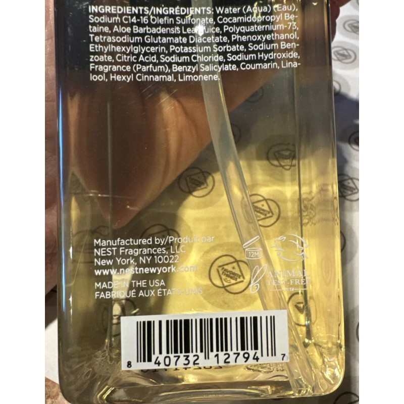 NEST New York Vanilla Orchid Almond Liquid Hand Soap 10