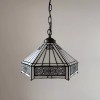 Enjoy Decor Lamps Tiffany Style Hanging Lighting White Hexagon Stained