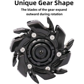 OBEST Metal Fidget Slider Toy, EDC Fidget Toys for Adults, ADHD Autism Sensory Toys, Textured Stress Relief Toys, Cyclone Style Metal Gadgets, Office Desk Toys for Adult Gift