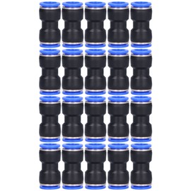 20Pcs Straight Pneumatic Connector Push to Connect Fittings for PU‑16 Air Tube